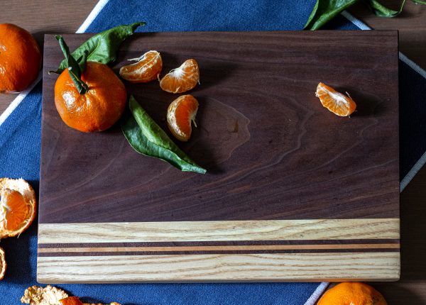 Clever Toad Originals - Black Walnut/Ash/Cherry Cutting Board - Medium Size