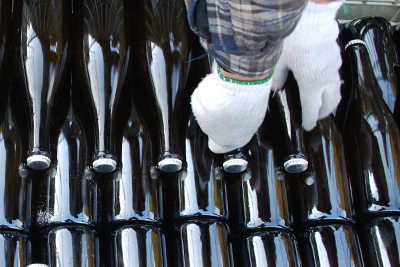 Making Featherstone’s award winning sparkling wine